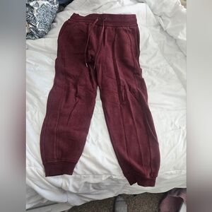 Lululemon Maroon Scuba Joggers Sz 10
